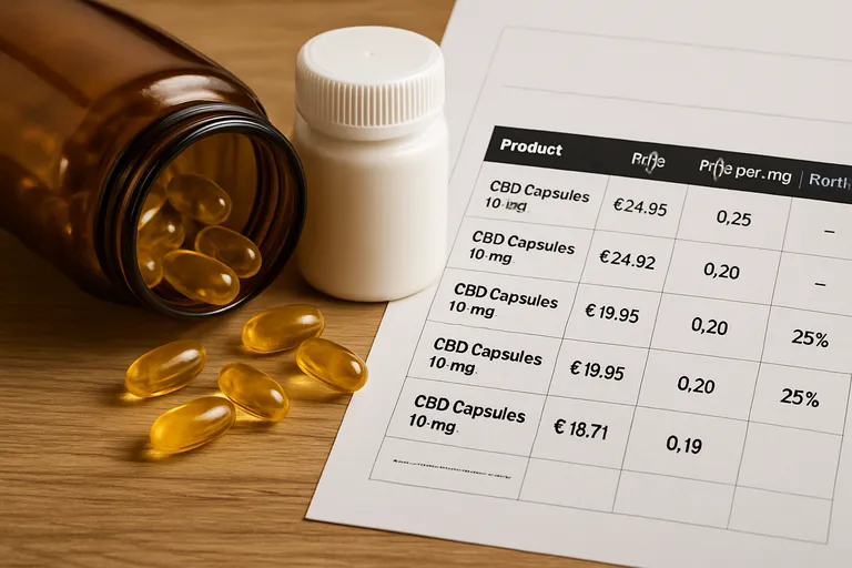 Prijs en waarde: zo vergelijk je CBD capsules 10 MG aanbiedingen eerlijk