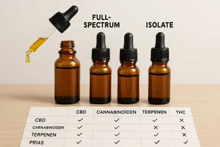 Typen en kwaliteit van CBD druppels