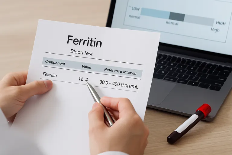 Ferritinewaarden interpreteren